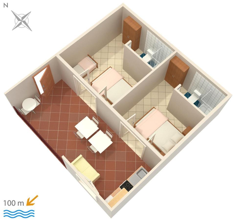 Apartments By The Sea Podaca, Makarska - 2612 Ngoại thất bức ảnh